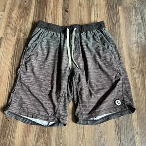 Vuori Black and Gray Athletic Shorts